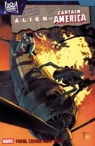 ALIEN VS. CAPTAIN AMERICA #3 25 COPY FRANCESCO MOBILI VAR