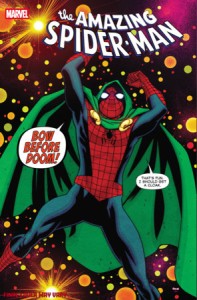 AMAZING SPIDER-MAN #23 MIKE MCKONE DOOM HOMAGE VAR [DS]