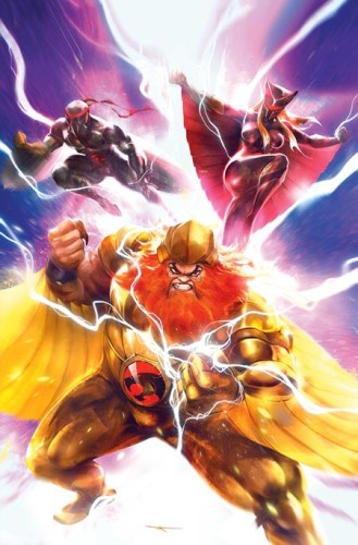 THUNDERCATS X SILVERHAWKS THUNDERHAWKS #1 CVR G IVAN TAO METAL PREMIUM CVR VAR