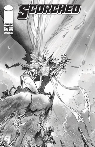 SPAWN SCORCHED #52 CVR B IG GUARA B&W VAR