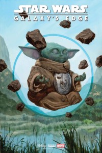 STAR WARS: GALAXYS EDGE - ECHOES OF THE EMPIRE #1 E.M. GIST MANDALORIAN & GROGU VARIANT