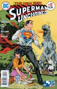 SUPERMAN UNCHAINED #2 75TH ANNIV VAR ED BRONZE AGE