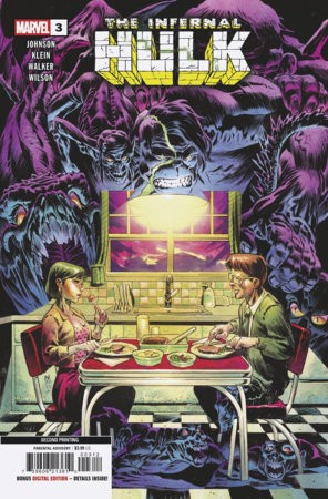 INFERNAL HULK #3 NIC KLEIN 2ND PRINTING VAR