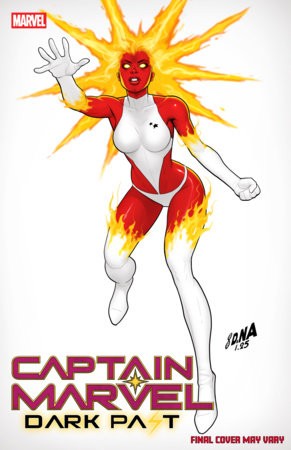 CAPTAIN MARVEL: DARK PAST #1 DAVID NAKAYAMA COLOR BLOCK WHITE VAR