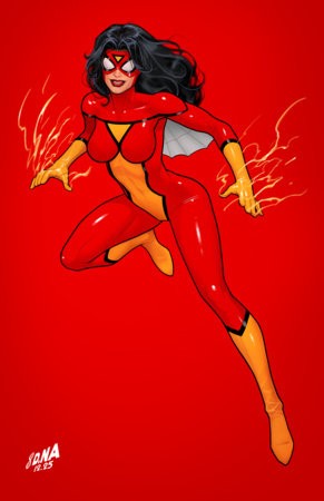 AMAZING SPIDER-MAN #22 50 COPY DAVID NAKAYAMA COLOR BLOCK RED VIRGIN VAR