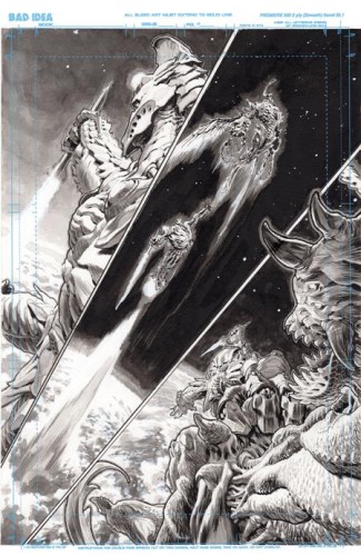 OLYMPUS SAGA MEGALITH #1 (OF 4) CVR O LEWIS LAROSA ORIGINAL ART EDITION 12 VAR