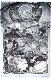 OLYMPUS SAGA MEGALITH #1 (OF 4) CVR AA LEWIS LAROSA ORIGINAL ART EDITION 24 VAR