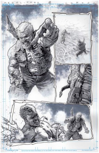 OLYMPUS SAGA MEGALITH #1 (OF 4) CVR AD LEWIS LAROSA ORIGINAL ART EDITION 27 VAR