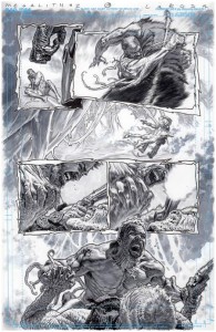 OLYMPUS SAGA MEGALITH #1 (OF 4) CVR AE LEWIS LAROSA ORIGINAL ART EDITION 28 VAR