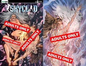 SKYCLAD #3 CVR D MICHAL DUTKIEWICZ ADULTS ONLY HOLOFOIL FLIP VAR
