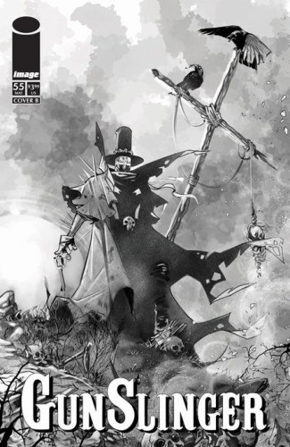 GUNSLINGER SPAWN #55 CVR B IG GUARA B&W VAR