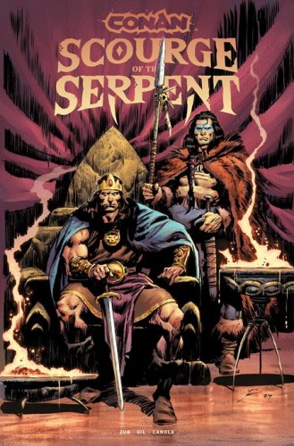 CONAN THE BARBARIAN SCOURGE OF THE SERPENT TP VOL 01 DIRECT MARKET EDITION ROBERTO DE LA TORRE THRONE CVR (9781787748491)