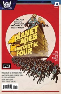 PLANET OF THE APES VS FANTASTIC FOUR #4 PERE PEREZ MOVIE HOMAGE VAR