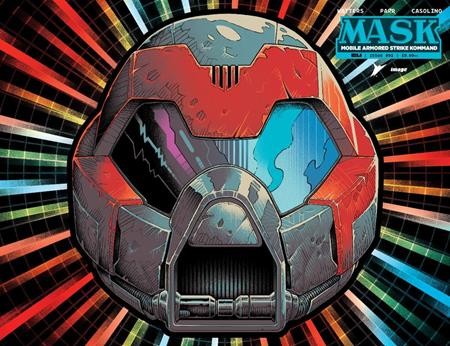 MASK #1 CVR P PYE PARR & LUKE PREECE & ANDRES JUAREZ DIE CUT FOIL MASK VAR