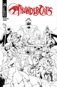 THUNDERCATS #25 CVR L DECLAN SHALVEY LINE ART VAR