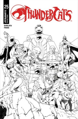 THUNDERCATS #25 CVR L DECLAN SHALVEY LINE ART VAR