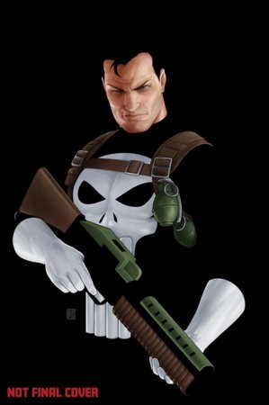 PUNISHER #1 JOHN TYLER CHRISTOPHER NEGATIVE SPACE VIRGIN 2ND PRINTING VAR