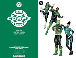 GREEN LANTERN CORPS #14 CVR E FERNANDO PASARIN CORNER BOX SPOT FOIL VAR