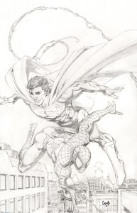 MARVEL/DC: SPIDER-MAN/SUPERMAN #1 200 COPY TBD ARTIST VIRGIN SKETCH VARIANT