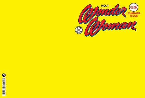 WONDER WOMAN #1 (1942) FACSIMILE EDITION CVR C BLANK CARD STOCK VAR