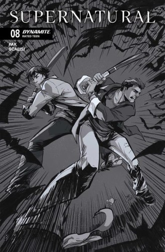 SUPERNATURAL #8 CVR G INC 1:10 DAVID COUSENS LINE ART VAR