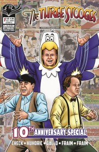THREE STOOGES AMERICAN MYTHOLOGY 10TH ANNIVERSARY #1 CVR A FRAIM BROTHERS