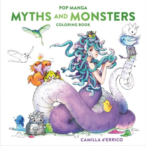 POP MANGA MYTHS AND MONSTERS COLORING BOOK TP (9781984863492)