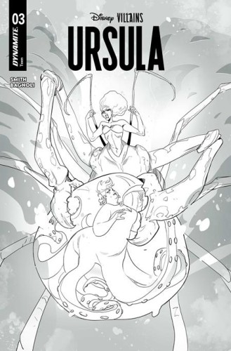 DISNEY VILLAINS URSULA #3 CVR M FOC BONUS MIRKA ANDOLFO LINE ART