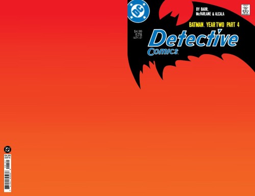 DETECTIVE COMICS #578 FACSIMILE EDITION CVR B BLANK CARD STOCK VAR (YEAR TWO PART 4 OF 4)