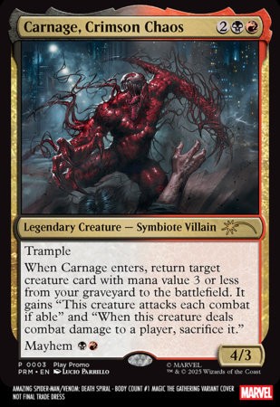 AMAZING SPIDER-MAN/VENOM: DEATH SPIRAL - BODY COUNT #1 LUCIO PARRILLO MAGIC: THE GATHERING VAR [DS]