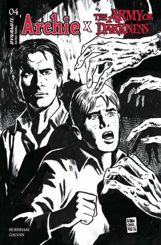 ARCHIE X ARMY OF DARKNESS #4 CVR K FRANCESCO FRANCAVILLA LINE ART VAR