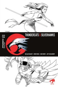 THUNDERCATS X SILVERHAWKS #2 CVR L DECLAN SHALVEY LINE ART VAR