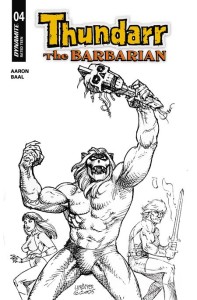 THUNDARR THE BARBARIAN #4 CVR L JOSEPH MICHAEL LINSNER LINE ART VAR