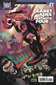 PLANET OF THE APES VS FANTASTIC FOUR #4 EDWIN GALMON VERSUS VAR