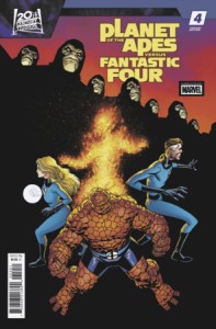 PLANET OF THE APES VS FANTASTIC FOUR #4 MIKE HAWTHORNE VAR