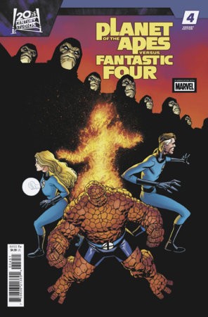 PLANET OF THE APES VS FANTASTIC FOUR #4 MIKE HAWTHORNE VAR