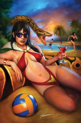 VAMPIRELLA SUMMER SPECIAL 2026 #1 (ONE SHOT) CVR E SHANNON MAER METAL PREMIUM VAR