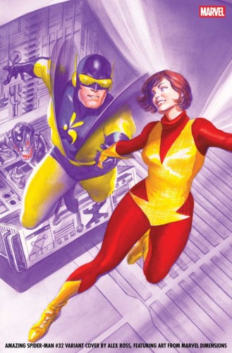 AMAZING SPIDER-MAN #32 ALEX ROSS MARVEL DIMENSIONS VAR
