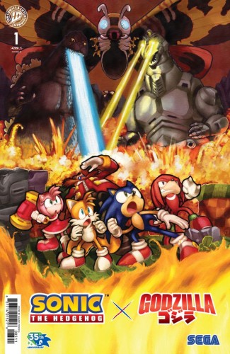 SONIC THE HEDGEHOG X GODZILLA #1 VAR B (FONSECA)