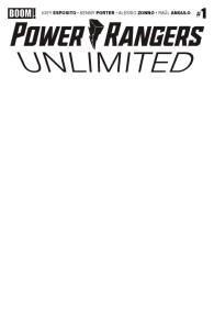 POWER RANGERS UNLIMITED #1 D BLANK SKETCH VAR