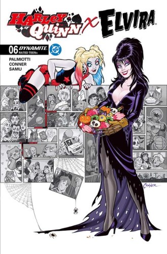 HARLEY QUINN X ELVIRA #6 CVR H INC 1:10 AMANDA CONNER COOKIES VAR