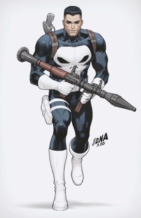 PUNISHER #3 50 COPY DAVID NAKAYAMA COLOR BLOCK WHITE VIRGIN VARIANT