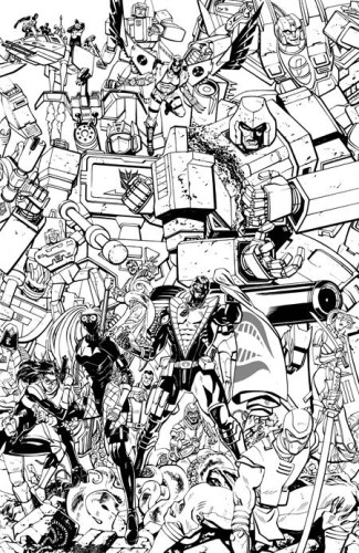 TRANSFORMERS #33 CVR G TOM REILLY ENERGON UNIVERSE 3RD ANNIVERSARY B&W VAR