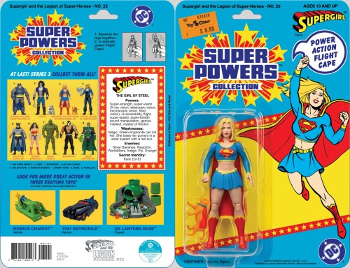 SUPERGIRL AND THE LEGION OF SUPER HEROES #23 FACSIMILE EDITION CVR B JASON GEYER & ALEX SAVIUK SUPERGIRL SUPER POWERS CARD STOCK VAR