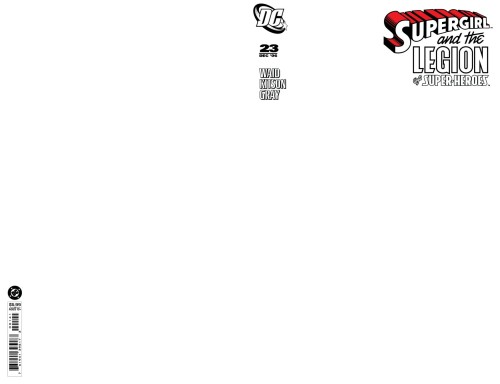 SUPERGIRL AND THE LEGION OF SUPER HEROES #23 FACSIMILE EDITION CVR D BLANK CARD STOCK VAR