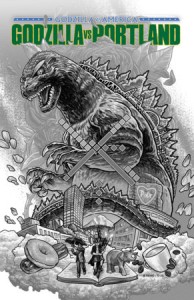 GODZILLA VS AMERICA: PORTLAND COVER (Dewey) (2nd PTG Print)
