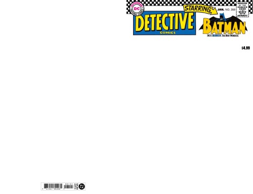 DETECTIVE COMICS #359 FACSIMILE EDITION CVR B BLANK CARD STOCK VAR