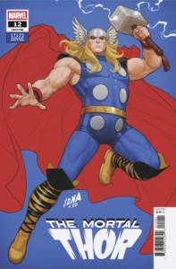 MORTAL THOR #12 DAVID NAKAYAMA COLOR BLOCK BLUE VAR