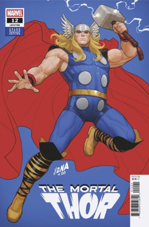 MORTAL THOR #12 DAVID NAKAYAMA COLOR BLOCK BLUE VAR