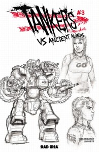 TANKERS VS ANCIENT ALIENS # 3 (OF 4) CVR C JUAN JOSE RYP DESIGN VAR